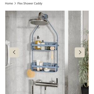 Umbra Flex Shower Caddy in Slate Blue